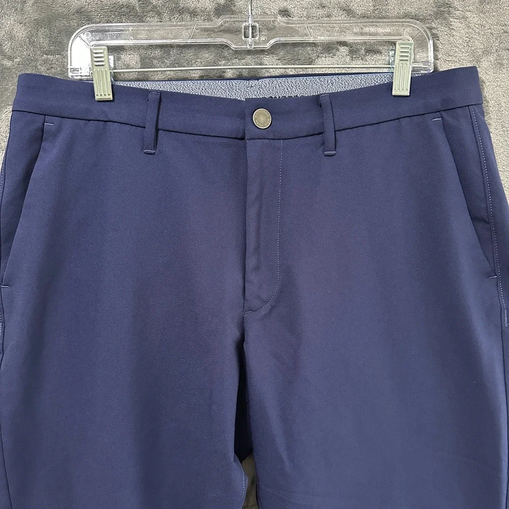 Bonobos Golf Athletic Pants Mens 34x32 Blue 100% Recycled Polyester‎